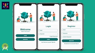 Android UI Design Tutorial | Login & Register Screen UI Design | UiUX Tutorial screenshot 4