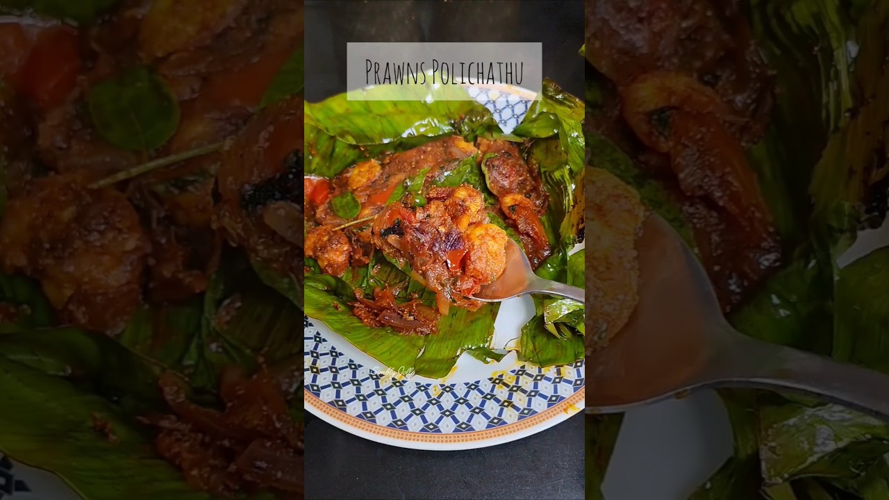 Kerala Style Prawns/Konju Pollichathu Recipe🔥🔥 