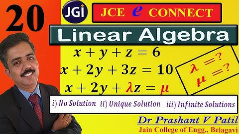 Best example on Consistency of Linear equations || Linear Algebra || 18mat31 || Dr Prashant Patil