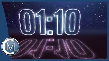 70 seconds countdown timer (LED & Stars Edition) with voice over & audio FX