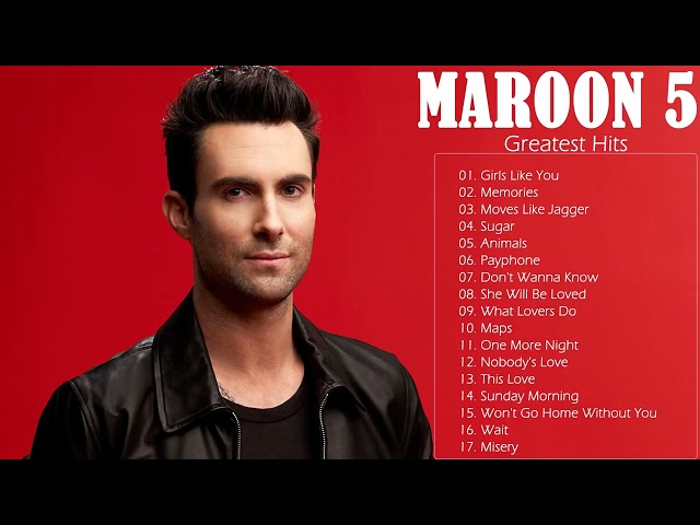lagu maroon 5 full album tanpa iklan  - Maroon 5 full album terbaik class=