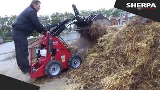 SHERPA 100 | Cleaning/Mucking out Horse Stables | SHERPA mini-loaders
