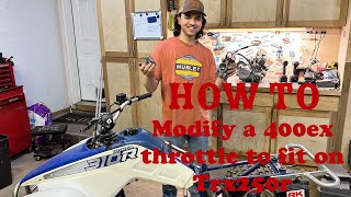 Modifying a 400ex throttle to fix a Trx250r