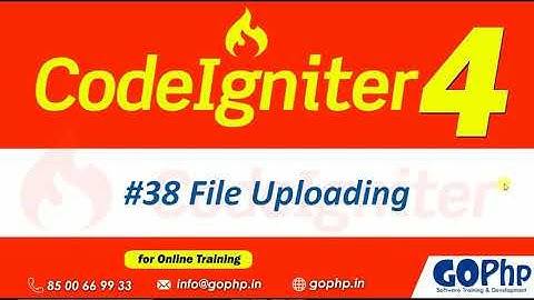 #38 File Uploading in codeigniter 4