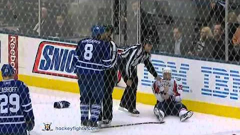 Jason Chimera vs Michael Komisarek Apr 5, 2011