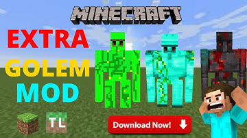 😮HOW TO DOWNLOAD EXTRA GOLEM MOD IN MINECRAFT😮DENSER GAMERZ