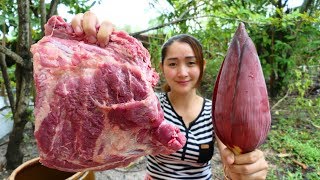 Cooking With Sros Special Cooking Pork Rib Sour Soup With Banana Flower Pork Rib Hot Soup Cooking