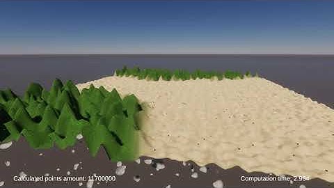 Procedural terrain generation showcase