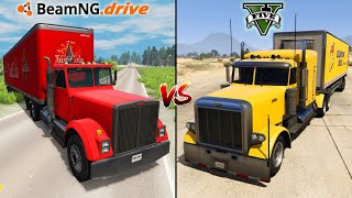 BEAMNG.DRIVE БОЛЬШОЙ ГРУЗОВИК VS ГТА 5 БОЛЬШОЙ ГРУЗОВИК - ГДЕ ЛУЧШЕ?