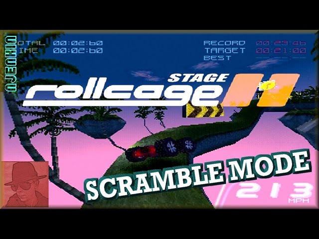 Rollcage : Stage II : SCRAMBLE mode - PS1 - with Commentary !!