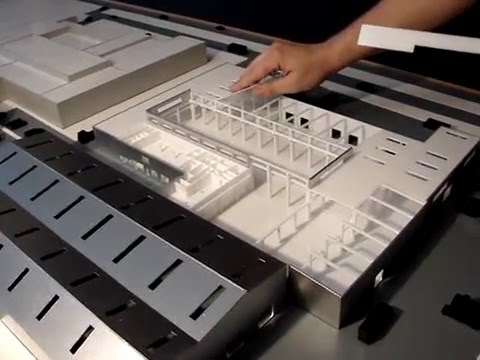 Demountable Industrial Hall Scale Model