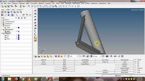 Hypermesh Tutorial: 1D Elements|| BAR, ROD and BEAM Elements | Line Mesh|CAE|Preprocessing