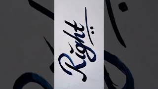 Hand Painted Sign Writing in Calligraphy Style 😍 #painting #shortsfeed