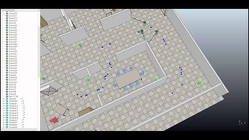 Boids model 3 quadrotors swarm