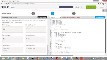 EPAM placemts coding test