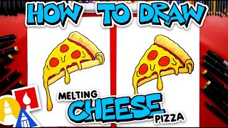 How To Draw Melting Cheese Pizza With Pepperoni screenshot 4