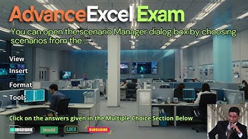 You can open the scenario Manager dialog box by choosing scenarios from the || schoolhelp.info/exam