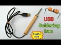 DC soldering iron | how to make soldering iron using resistor | diy soldering iron USB 🔥🔥🔥