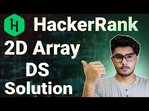 2d array-DS hackerrank