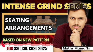 SEATING ARRANGEMENTS | SSC NEW PATTERN | MATHS MANIA