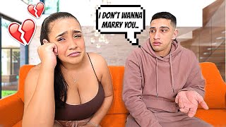 I DON'T Want To MARRY You Prank On Girlfriend!! *SHE CRIED*