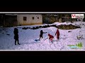 En kabylie la neige bien accueillies par des enfants de la rgion