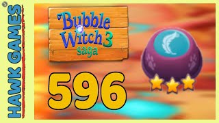 Bubble Witch 3 Saga Level 596 (Release the Owls) - 3 Stars Walkthrough, No Boosters