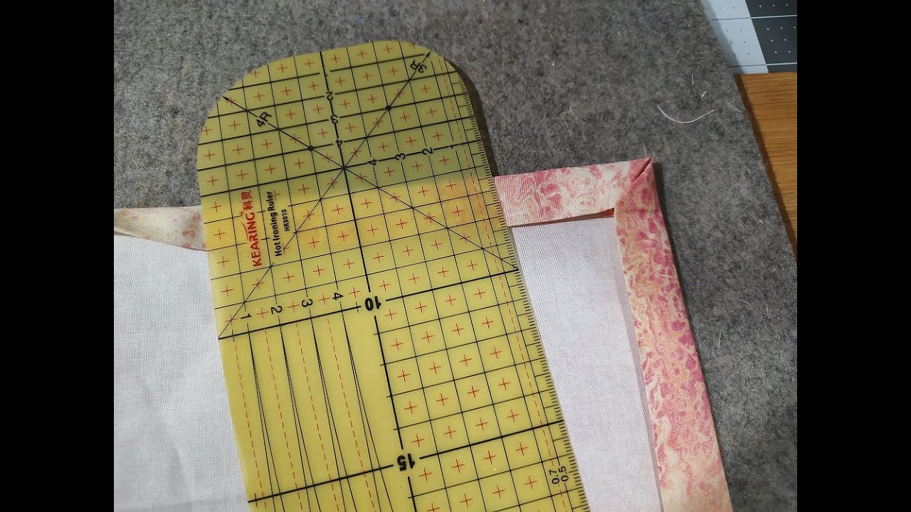 How to Use a Hot Ruler for Sewing and Mitered Corners YouTube