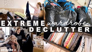 EXTREME CLOTHING DECLUTTER \\ Before + After