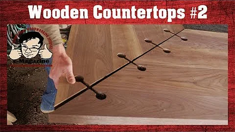 Make your own wooden counter tops PART #2: Cutting BIG miters!