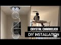 Modern Crystal Chandelier | DIY Installation