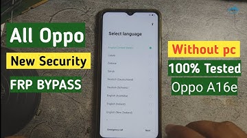 All Oppo New Security Frp Bypass Without Pc | Oppo A16e Frp/Google Lock Bypass by Waqas Mobile