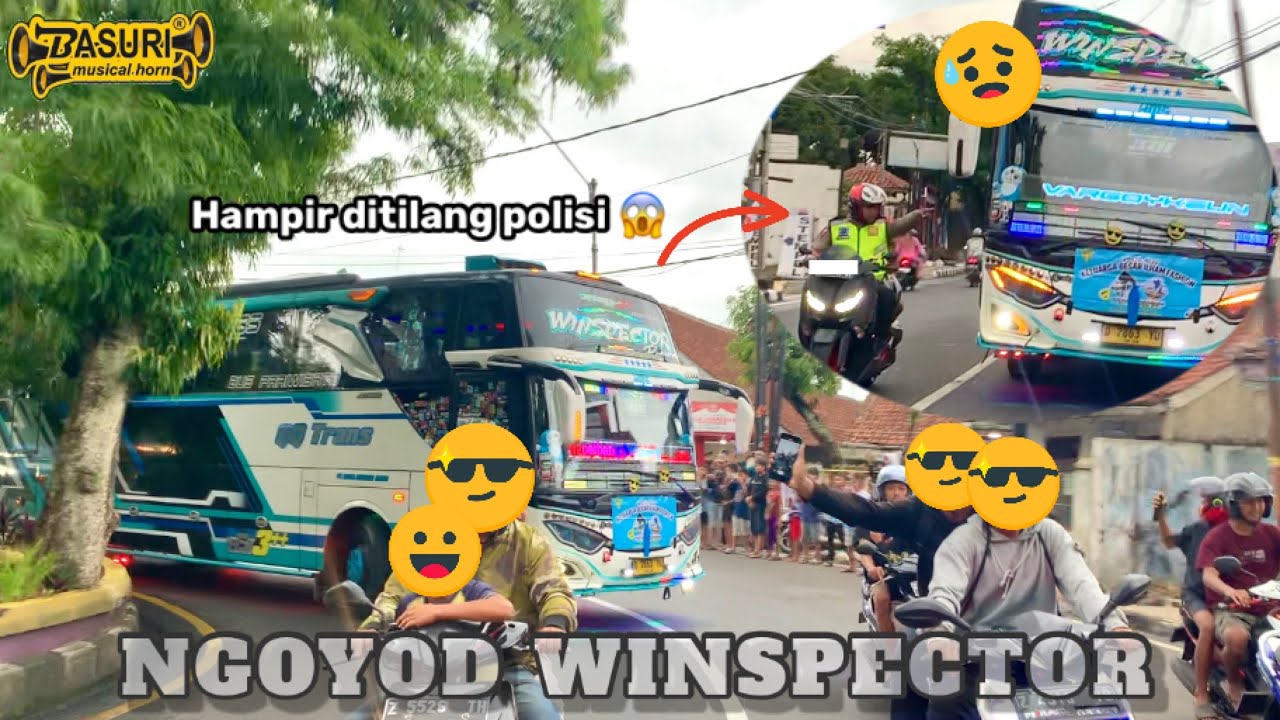 WINSPECTOR HAMPIR DITILANG POLISI‼️NGOYOD WINSPECTOR FULL BASURI BIKIN HEBOH