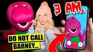 DO NOT CALL EVIL BARNEY AT 3AM...(BARNEY IS HAUNTED?!) *HE ATTACKED US*