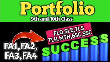 Portfolio II 9th class portfolio II 10th class portfolio II portfolio fa1 fa2 2022 bse odisa