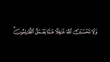 سورة إبراهيم آية [ 42 ] | القارئ أحمد خضر