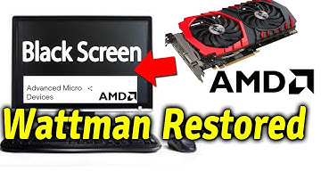 [Emergency Help] Default Radeon Wattman setting have been restored to an unexpected system failure