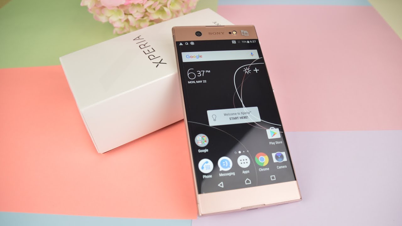 Sony Xperia XA1 Ultra Android smartphone.Announced Feb Features ″ display, MT Helio P20 chipset, 23 MP primary camera, 16 MP front camera, mAh battery, 64 GB storage, 4 GB RAM, Corning Gorilla Glass 4.