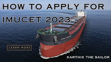 How to apply for IMUCET Examination 2023 Step by Step | Merchant Navy