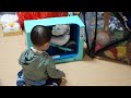 育児VLOG 1歳のクリスマスプレゼント 1歳からのチャレンジバイク - Christmas present for my 1 year son D-Bike mini