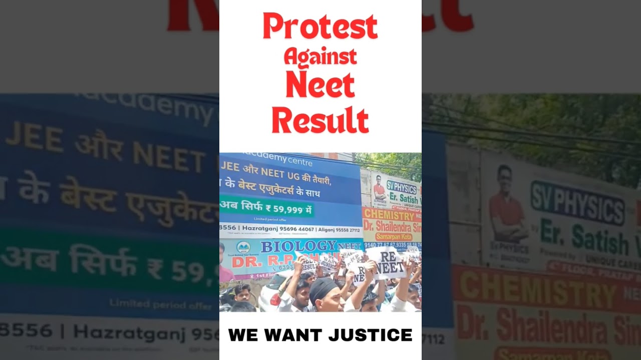 Protest against NEET RESULT