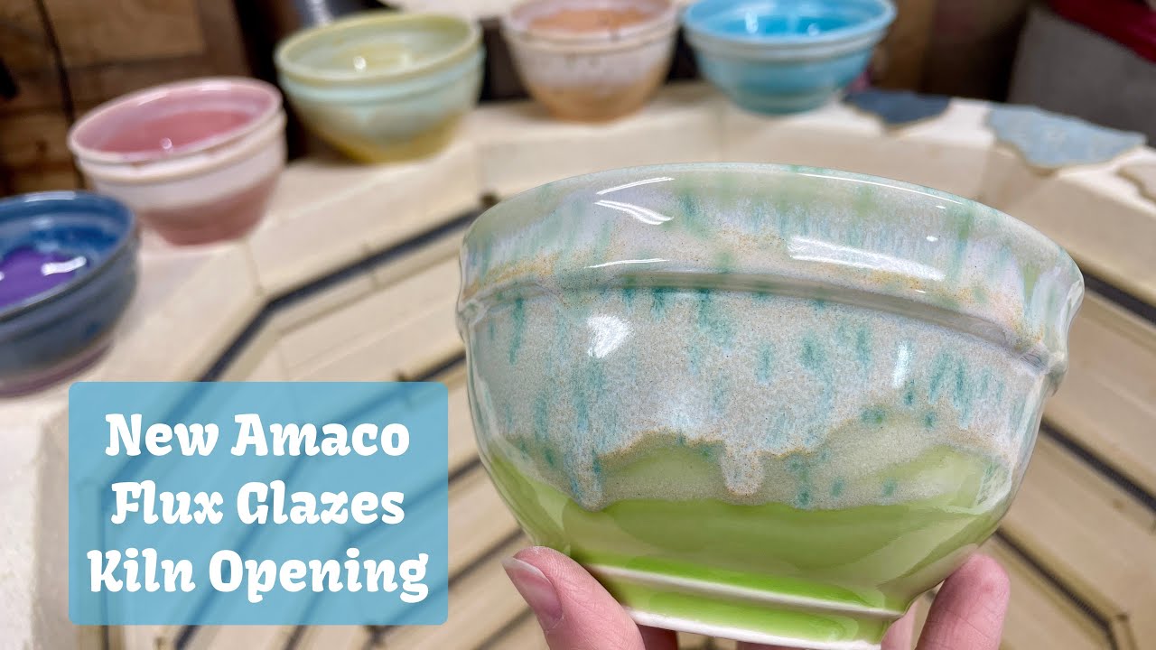 New Amaco Potters Choice Flux Glazes Kiln Opening! 