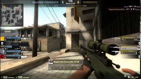 CS:GO - Dust2 headshot through the wall at long