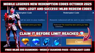 Legit! Mobile Legends New Redeem Codes 100% Working No VPN MLBB REDEEM CODES OCTOBER 26, 2025