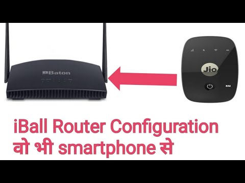 how to configure iball WiFi router with jiofi  From smartphone!! WiFi router