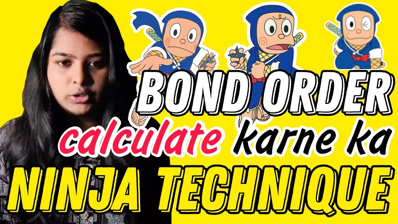Bond Order calculate karne ka ninja Technique 🔥🔥 YouTube
