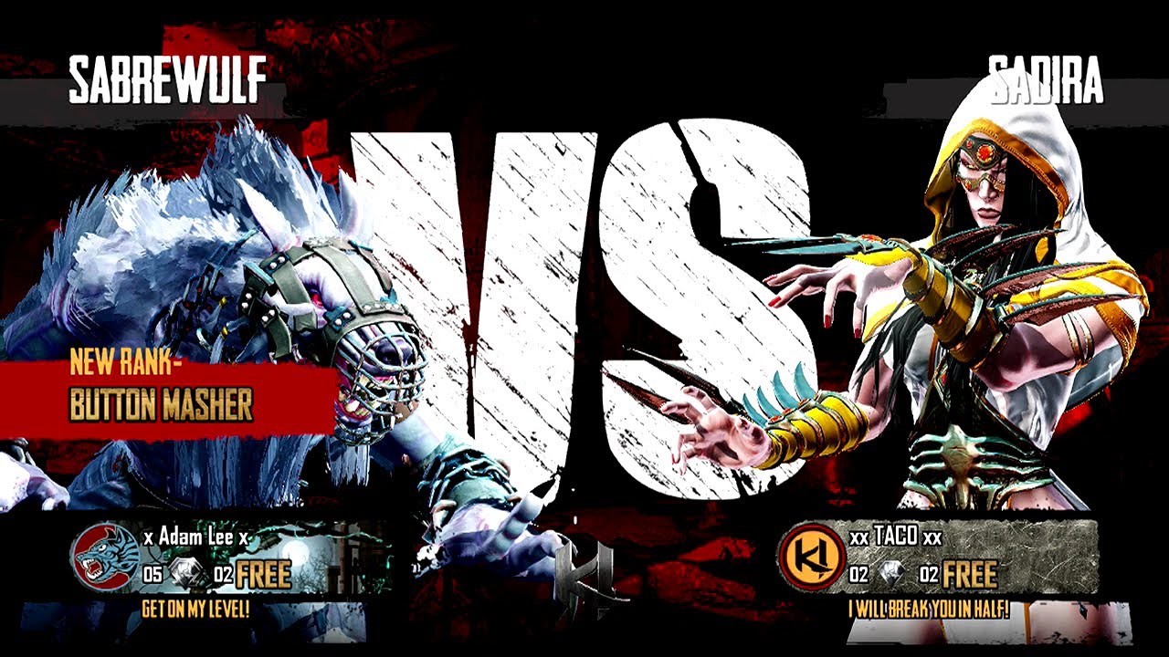 Killer Instinct: Ranked Match #31, xAdamLeex VS xx TAC0 xx! (Sabrewulf VS Sadira)