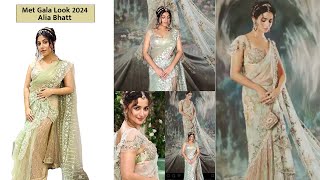 ALIA BHATT -  Recreated Met Gala Look 2024   | Detail Video about Saree Draping |