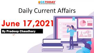 Current affairs today in hindi | 17 June 2021 | GKToday screenshot 4