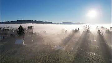 Tule Fog over Dawson Acres in Sonoma County